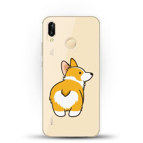 фото Силиконовый чехол корги на huawei nova 3e andy & paul