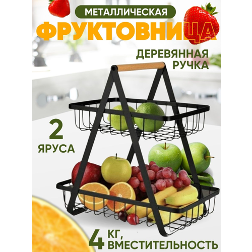 Корзина для фруктов и овощей, фруктовница металлическая в стиле лофт