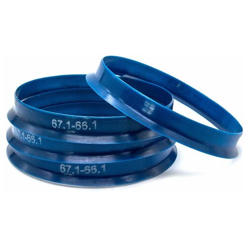 фото Кольца центровочные 67,1х66,1 dark blue 4 шт высококачественный пластик sds exclusive