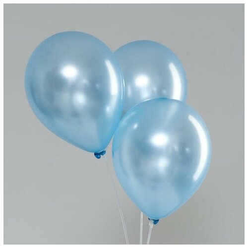 фото Шар латексный 12", перламутровый, набор 5 шт, цвет синий mikimarket