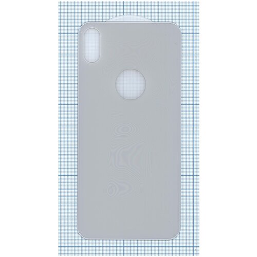 Защитное заднее стекло для iPhone XS Max белое
