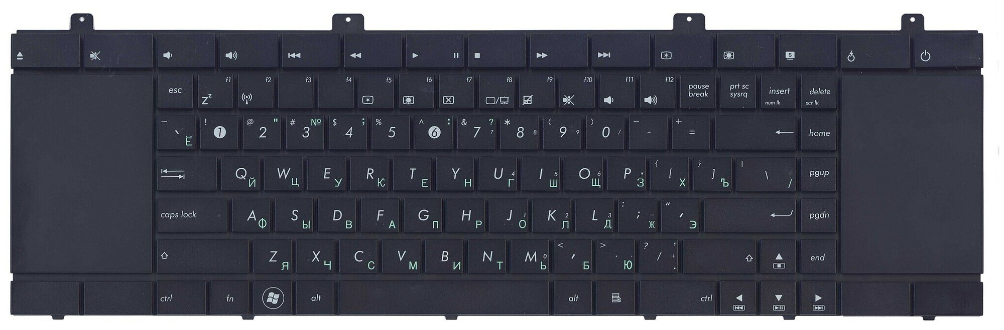 Клавиатура для ноутбука Asus NX90J NX90JQ черная ver2 1080₽