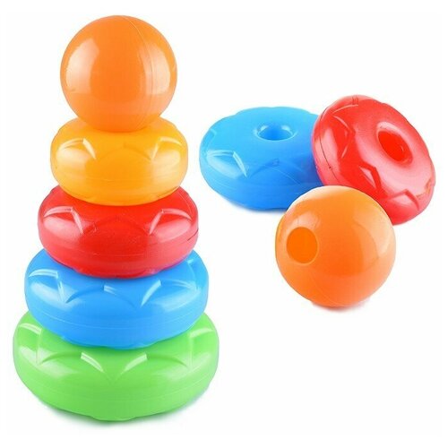 Пирамидка с кольцами средняя