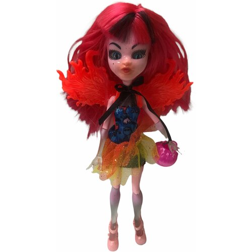 Кукла шарнирная с одеждой Fashion Girl с розовыми волосами 28 см, кошачьи глаза, 3 разных взгляда (34-0010, 34-0011)