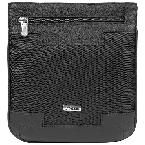 фото Сумка кросс-боди l'uccello повседневная, коричневый