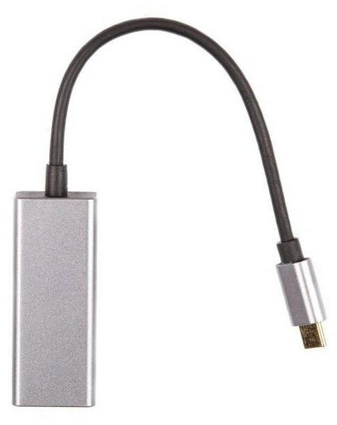 Кабель-переходник USB 3.1 Type-C -->RJ-45 1000Mbps Ethernet Aluminum Shell 0.15м VCOM