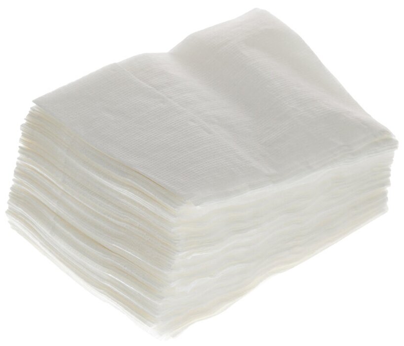 Салфетки бумажные Luscan Professional N2 18x17 см белый 1-слойные 200 листов 48 пачек в упаковке - фотография № 4