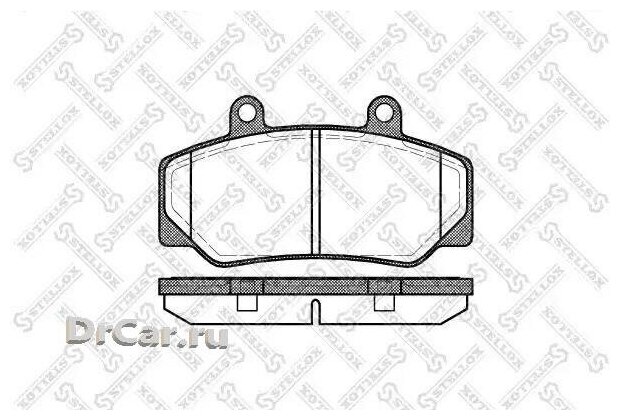 STELLOX 187 020-SX_176 20FDB628 колодки дисковые п.\ Volvo 740/760/780 84-90/940/960 90-95