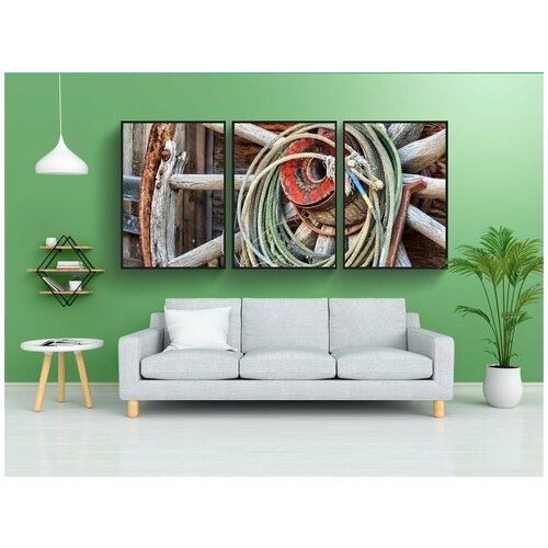 фото Набор модулных постеров для интерьера "дедман ранчо, древний, здания" 60x90 см. в тубусе, без рамки lotsprints