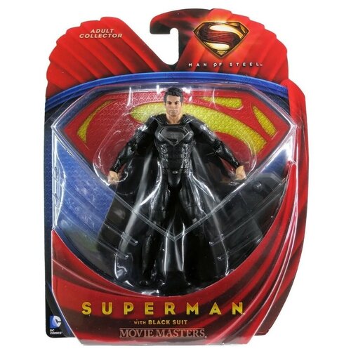 Фигурка Mattel DC Man Of Steel Superman Black Suit 2013 Movie Masters Супермэн в черном 15см Snyder Cut