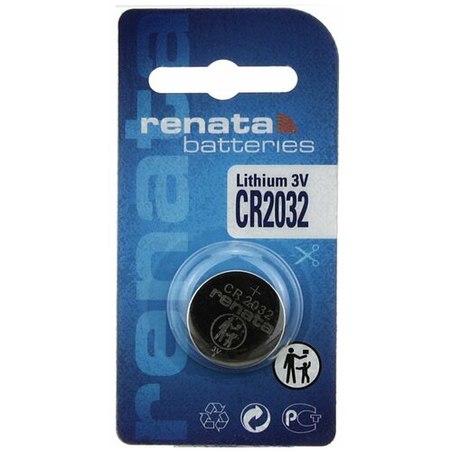 RENATA CR2032 Батарейка C0042524 батарейка renata za312 bl6 zinc air 1 45v 1 шт