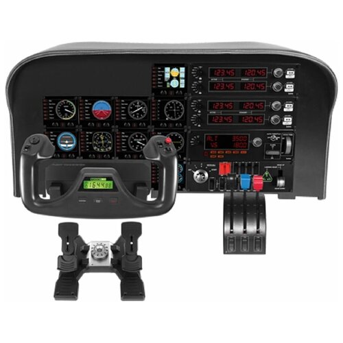 Панель радиоприборов проводной LOGITECH G Saitek Pro Flight Instrument Panel черный [945-000008]