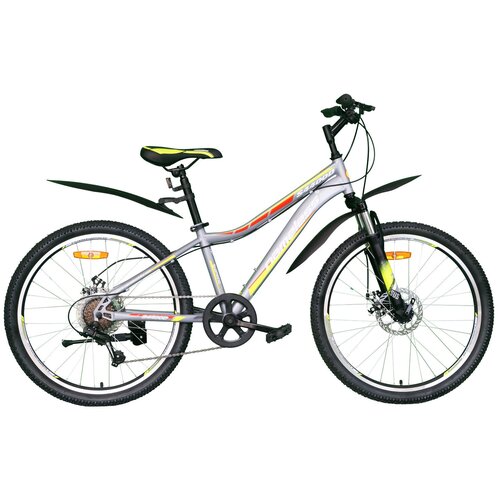 Велосипед 24 NAMELESS S4400D DISK 6-ск Серыйжелтый рама 13 2055800₽