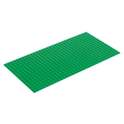 --- Пластина-основание для конструктора, 25,5 х 12,5 см, цвет зелёный