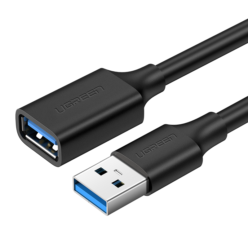 Кабель UGREEN US103 (10314) USB 2.0 A Male to A Female Cable. Длина: 1м. Цвет: черный