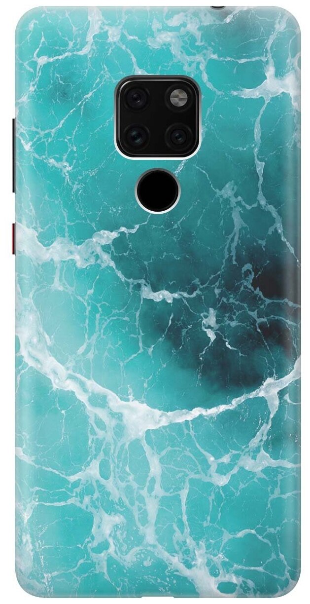 GOSSO Ультратонкий силиконовый чехол-накладка для Huawei Mate 20 с принтом "Лазурный океан"