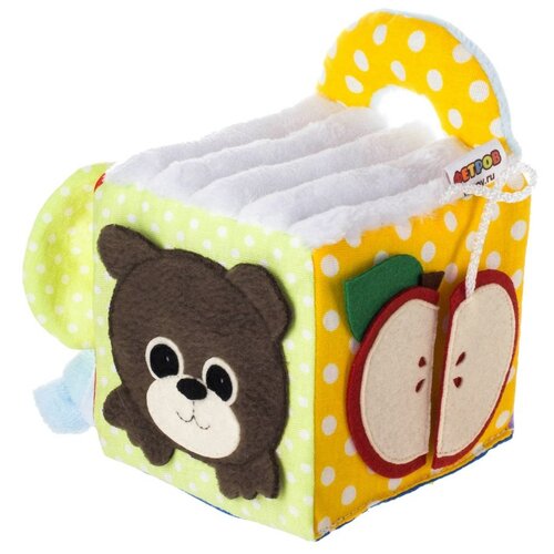 Развивающая игрушка Fetrov Бизикубик Мишка Фетр 9*9*9 2201002