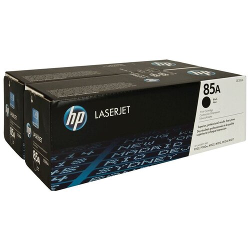 Картридж лазерный HP (CE285AF) LaserJet P1102/ P1102W/ M1212NF, №85А, комплект 2 шт., оригинальный, ресурс 2 х 1600 страниц