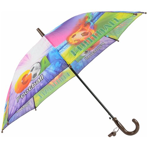 Зонт-трость полуавтомат детский Rain Lucky 915-6 LACN со свистком