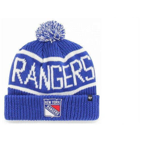 фото Шапка 47brand calgary cuff knit new york rangers(голубой) '47 brand