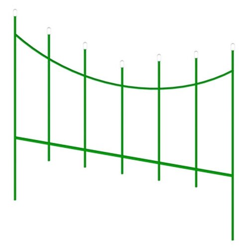 Заборчик-ограждение металлический 