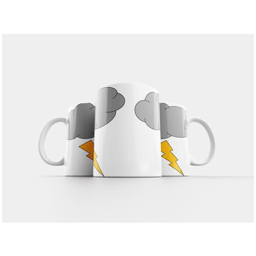 фото Кружка "повседневная, ежедневный скетч, молния" 320 мл lotsprints