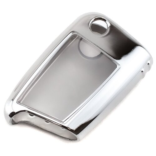 фото Силиконовый чехол для ключа volkswagen хром nobrand