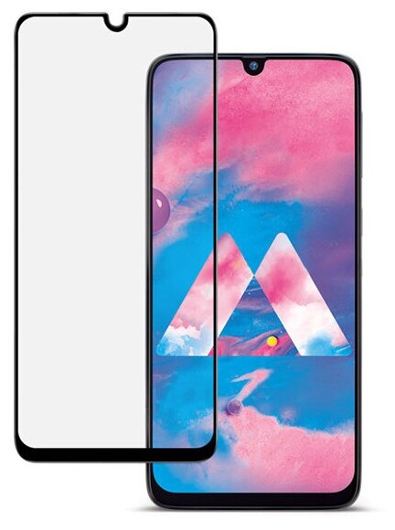 Защитное стекло 3D Glass Pro для Samsung Galaxy M30s черное