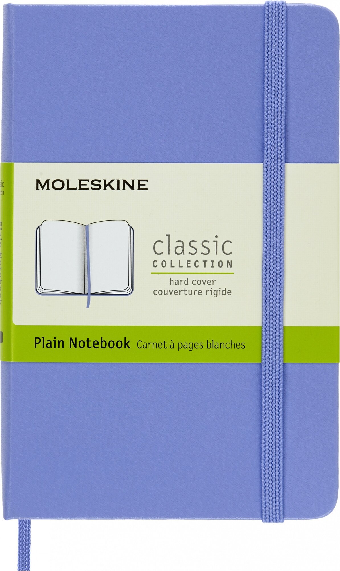 Блокнот Moleskine CLASSIC Pocket 90x140мм 192стр. нелинованный твердая обложка голубая гортензия - фото №6