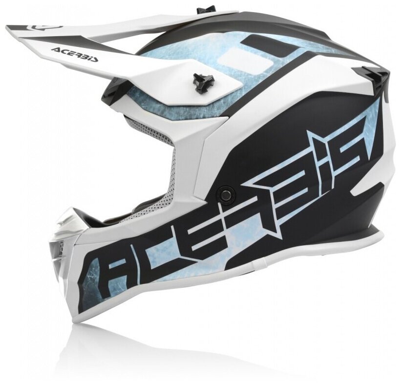 Acerbis Шлем кроссовый Linear White/Light-Blue