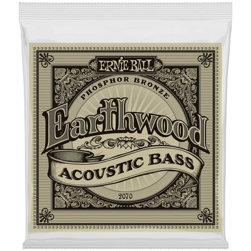 фото Ernie ball 2070 earthwood phosphor bronze 45-95 струны для акустической бас- гитары