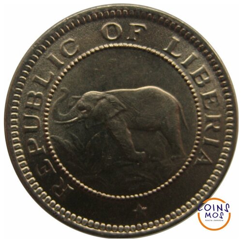Либерия 1/2 цента 1941 г (Слон)