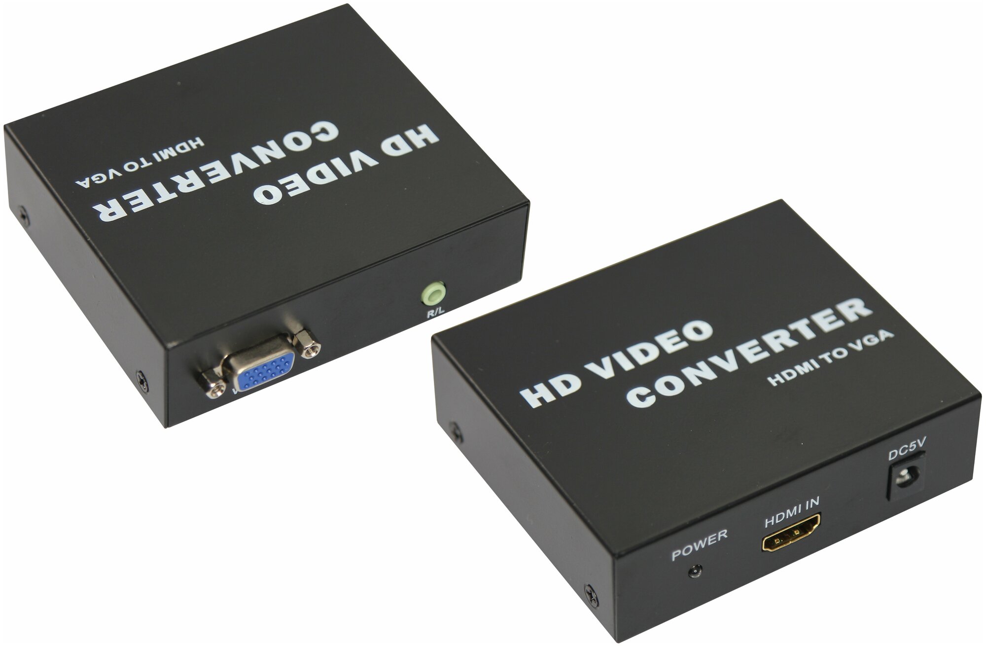Конвертер HDMI на VGA + Стерео 3,5 мм, металл REXANT