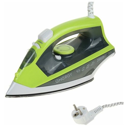 Утюг ENERGY EN-328 2000 Вт нержавеющая сталь 350 мл зеленый 291500₽