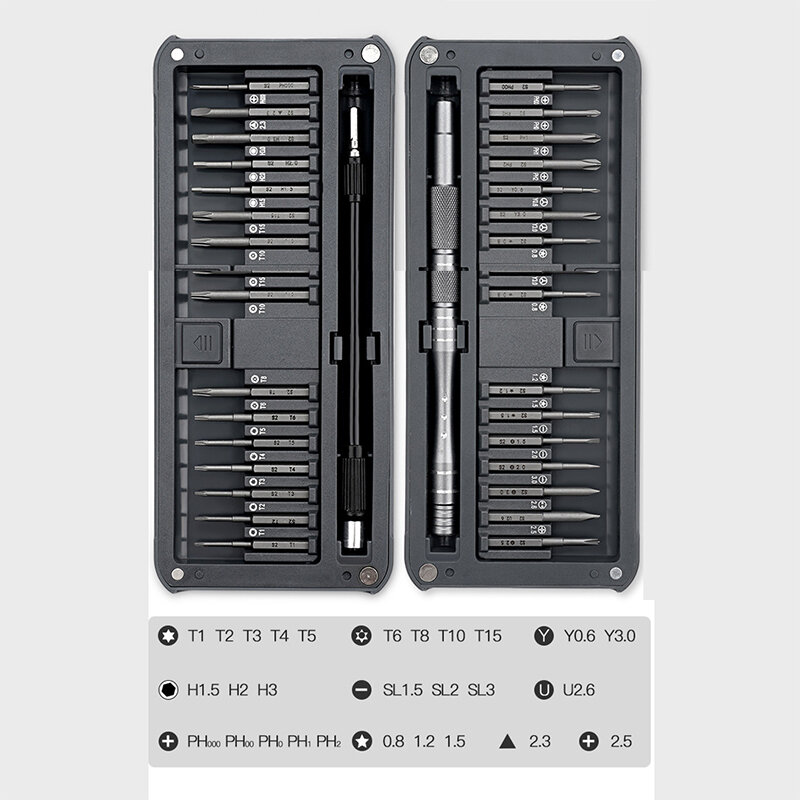 Набор отвертка со сменными битами для точных работ 30 в 1, 28 бит