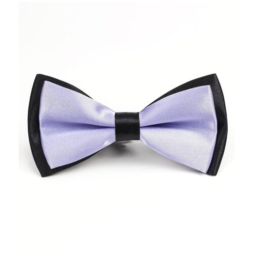 детская галстук бабочка атласная белая Галстук 2beMan, фиолетовый
