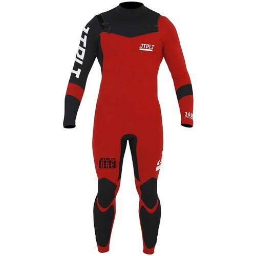 Гидрокостюм мужской для вейкборда, водных лыж Jetpilot rx one gbs 4/3mm fullsuit red/black, размер L