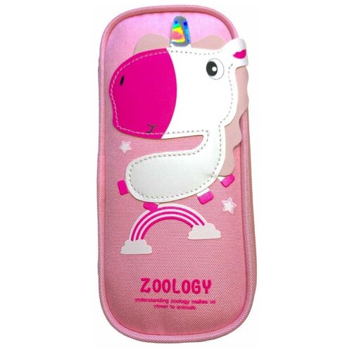 Пенал школьный Zoology для девочки, для ручек и карандашей, с единорогом