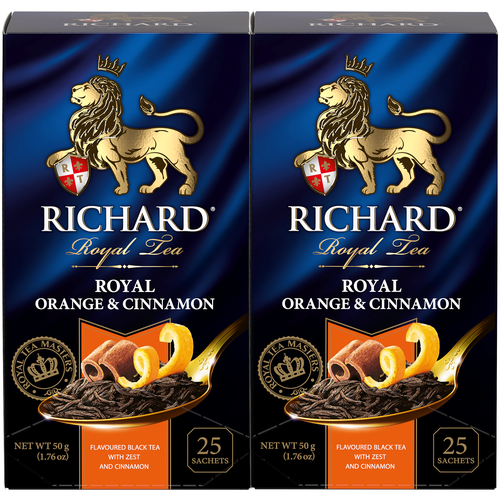 Richard Чай Royal Orange & Cinnamon Чёрный 25 шт 2 уп