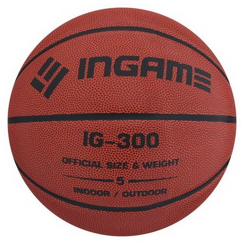 фото Баскетбольный мяч ingame ig-300, р. 5 оранжевый