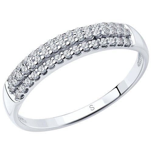 Серебряное кольцо SOKOLOV с фианитами 94011535