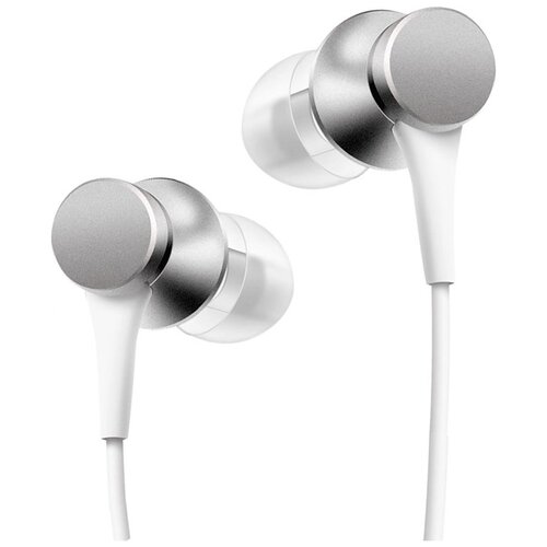 фото Наушники xiaomi mi in-ear headphones basic, silver