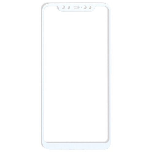 Защитное стекло Full Screen 5D на весь экран с рамкой для Xiaomi Mi 8 белое