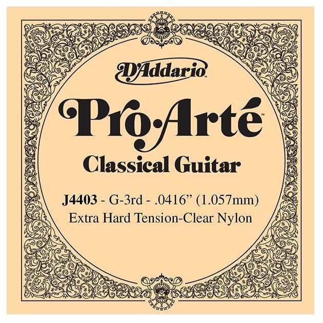 Струна 0416 для классической гитары D'Addario J4403
