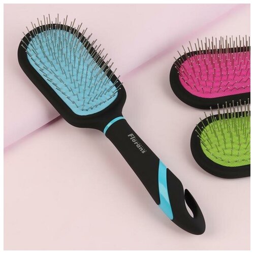 Расческа Радуга массажная, Florans, цвет микс, 24,5 см