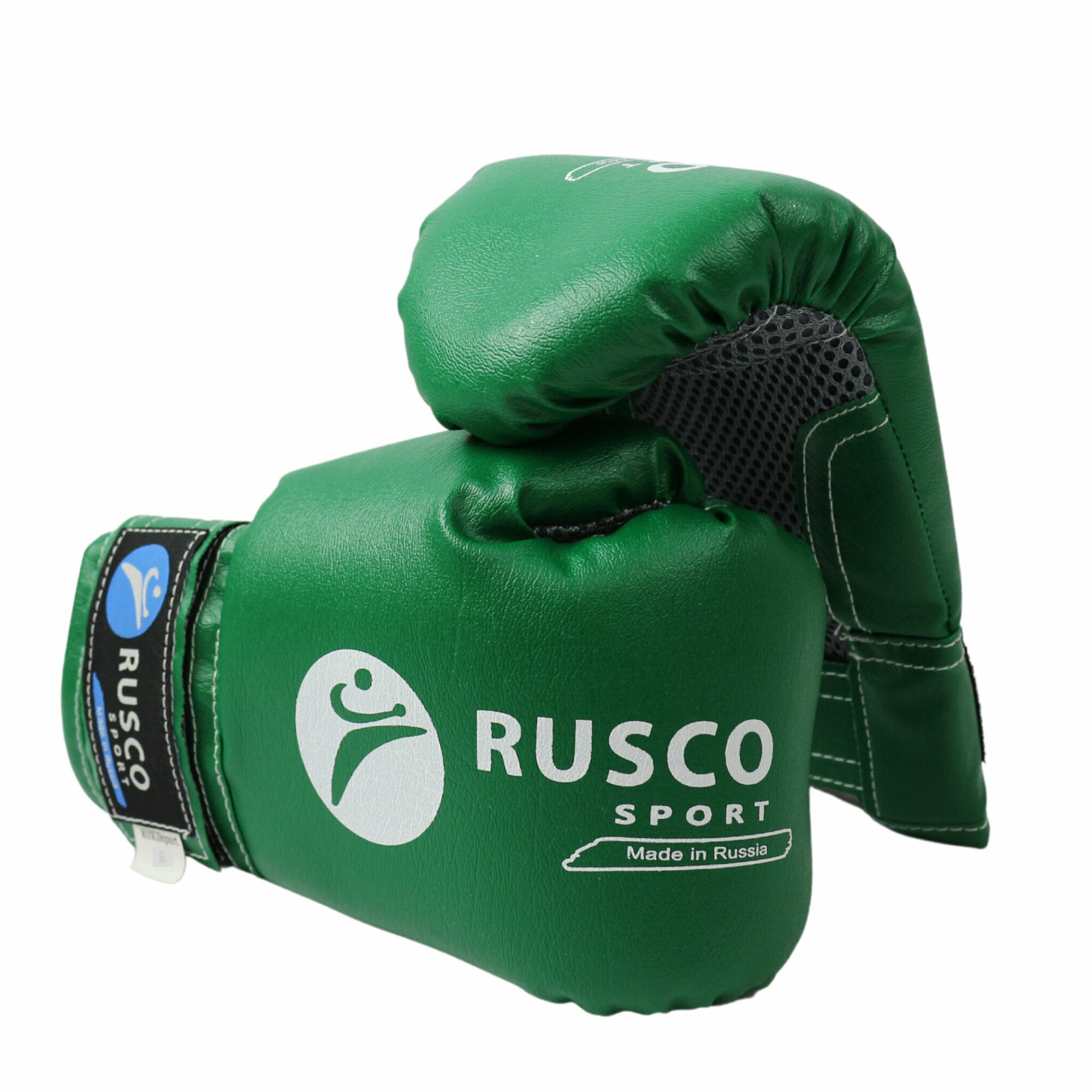 Перчатки боксерские RuscoSport зеленый 4 oz (унций)