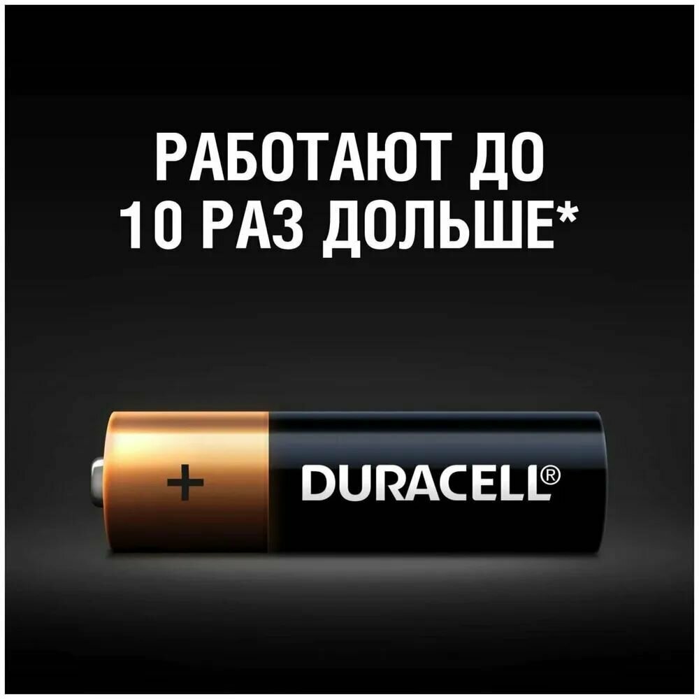 Батарейки Duracell AAA Basic, 12шт, щелочные, для бытовых приборов, в блистере — фото 1