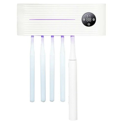Умный держатель для зубных щеток с дезинфекцией Xiaomi Sothing UV Light Toothbrush Sterilizer Holder White