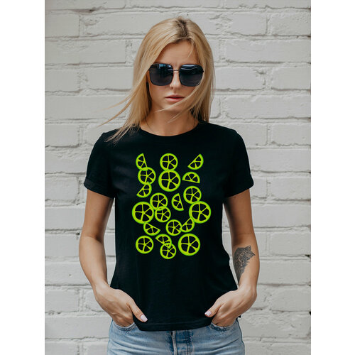 фото Футболка just4you, размер 3xl, черный