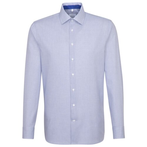 фото Рубашка seidensticker размер 44 синий/белый